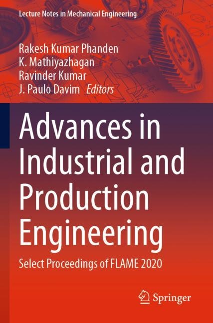 Front cover_Advances In Industrial And Production Engineering