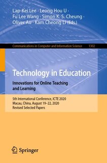 Front cover_Technology In Education. Innovations For Online Teaching And Learning
