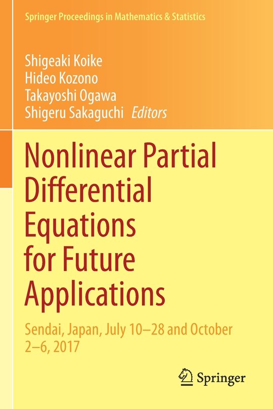Front cover_Nonlinear Partial Differential Equations for Future Applications