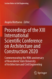 Couverture_Proceedings of the XIII International Scientific Conference on Architecture and Construction 2020
