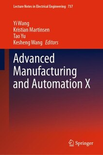 Couverture_Advanced Manufacturing And Automation X