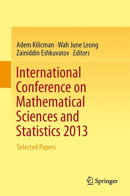 Front cover_International Conference on Mathematical Sciences and Statistics 2013