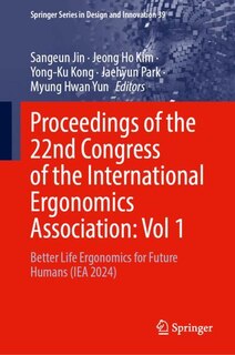 Couverture_Proceedings of the 22nd Congress of the International Ergonomics Association, Volume 1