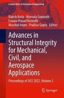 Couverture_Advances in Structural Integrity for Mechanical, Civil, and Aerospace Applications