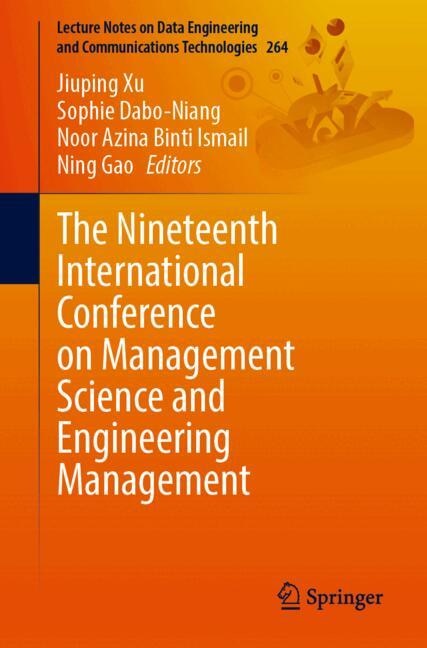 Couverture_The Nineteenth International Conference on Management Science and Engineering Management