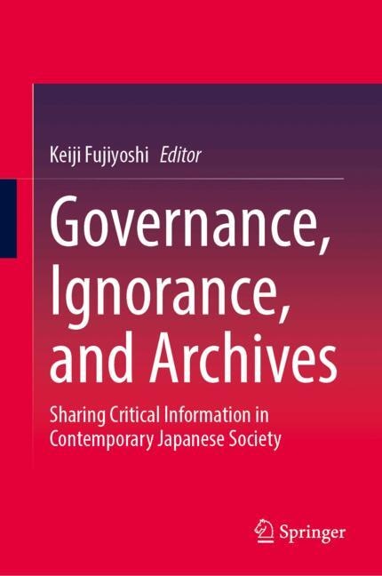 Couverture_Governance, Ignorance, and Archives