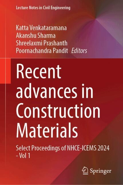 Couverture_Recent advances in Construction Materials