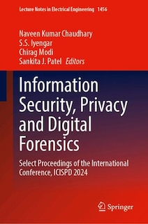 Couverture_Information Security, Privacy and Digital Forensics