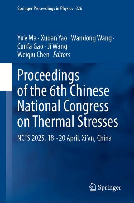 Front cover_Proceedings of the 6th Chinese National Congress on Thermal Stresses