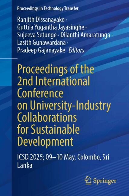 Couverture_Proceedings of the 2nd International Conference on University-Industry Collaborations for Sustainable Development
