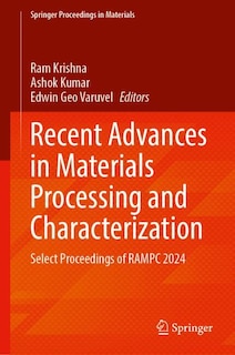 Couverture_Recent Advances in Materials Processing and Characterization