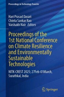 Couverture_Proceedings of the 1st National Conference on Climate Resilience and Environmentally Sustainable Technologies