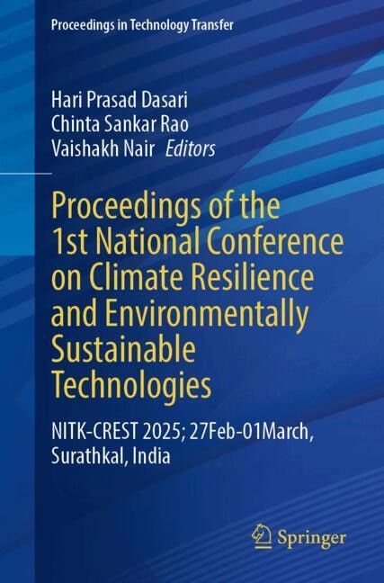 Couverture_Proceedings of the 1st National Conference on Climate Resilience and Environmentally Sustainable Technologies