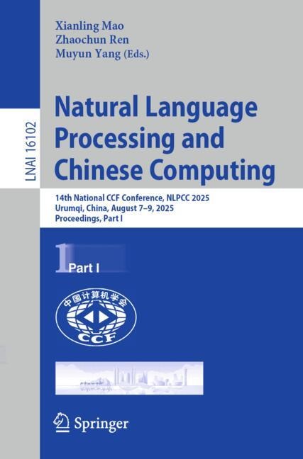 Couverture_Natural Language Processing and Chinese Computing
