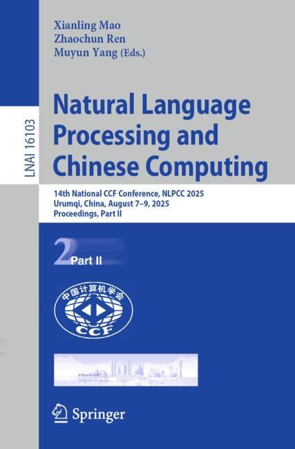 Front cover_Natural Language Processing and Chinese Computing