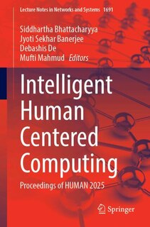 Front cover_Intelligent Human Centered Computing