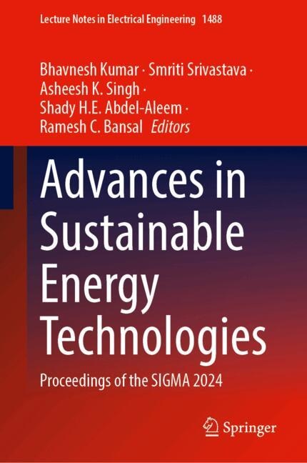 Front cover_Advances in Sustainable Energy Technologies