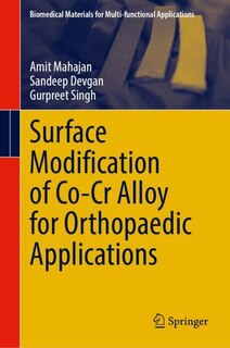 Couverture_Surface Modification of Co-Cr Alloy for Orthopaedic Applications