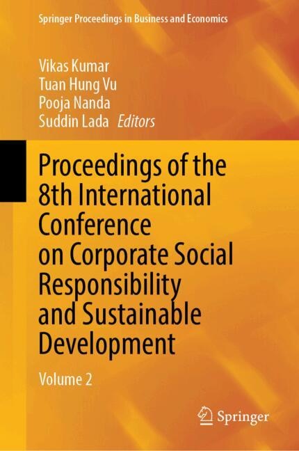 Front cover_Proceedings of the 8th International Conference on Corporate Social Responsibility and Sustainable Development