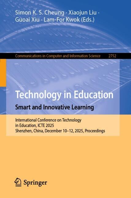 Front cover_Technology in Education. Smart and Innovative Learning