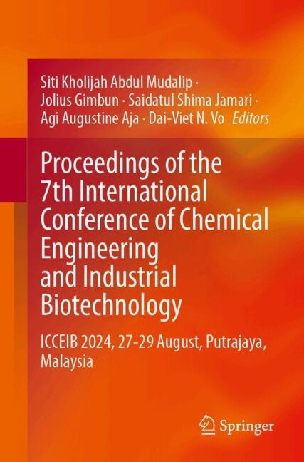 Front cover_Proceedings of the 7th International Conference of Chemical Engineering and Industrial Biotechnology