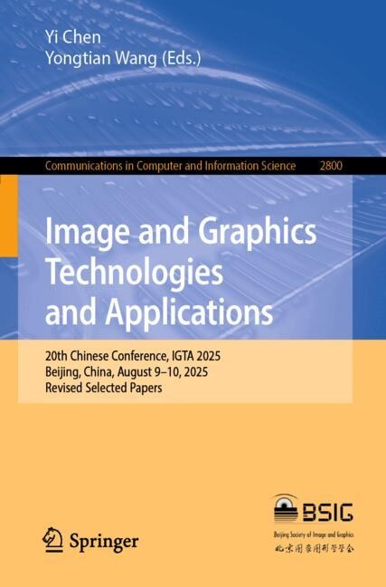 Couverture_Image and Graphics Technologies and Applications