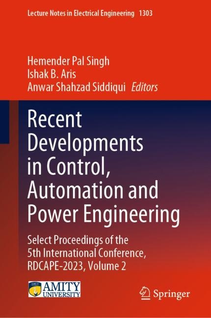 Front cover_Recent Developments in Control, Automation and Power Engineering