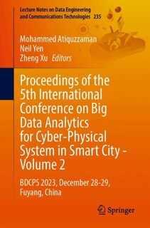 Couverture_Proceedings of the 5th International Conference on Big Data Analytics for Cyber-Physical System in Smart City-Volume 2