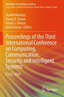 Couverture_Proceedings of the Third International Conference on Computing, Communication, Security and Intelligent Systems