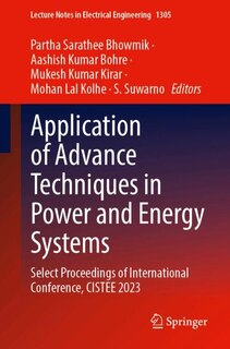 Couverture_Application of Advance Techniques in Power and Energy Systems