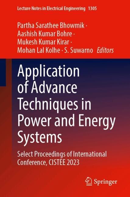 Couverture_Application of Advance Techniques in Power and Energy Systems