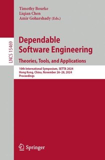 Couverture_Dependable Software Engineering. Theories, Tools, and Applications