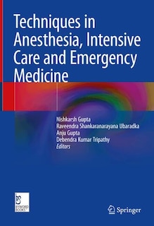 Couverture_Techniques in Anesthesia, Intensive Care and Emergency Medicine