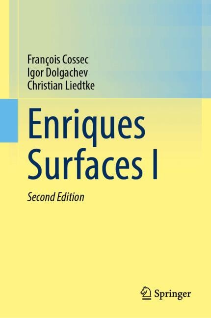 Front cover_Enriques Surfaces I
