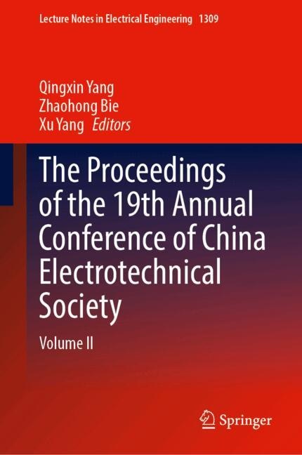 Front cover_Proceedings of the 19th Annual Conference of China Electrotechnical Society