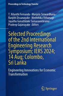 Front cover_Selected Proceedings of the 2nd International Engineering Research Symposium; IERS 2024; 14 Aug; Colombo, Sri Lanka