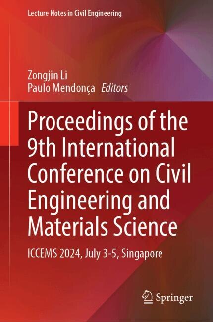 Couverture_Proceedings of the 9th International Conference on Civil Engineering and Materials Science