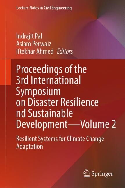 Front cover_Proceedings of the 3rd International Symposium on Disaster Resilience and Sustainable Development-Volume 2
