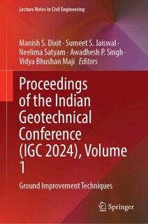 Front cover_Proceedings of the Indian Geotechnical Conference (IGC 2024), Volume 1