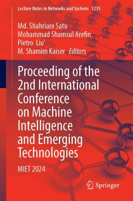Couverture_Proceeding of the 2nd International Conference on Machine Intelligence and Emerging Technologies
