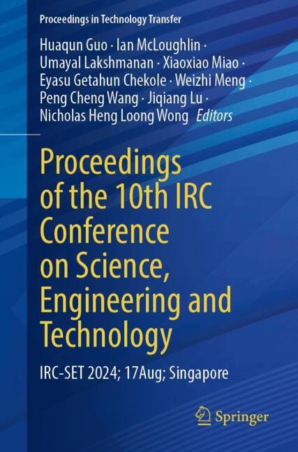 Couverture_Proceedings of the 10th IRC Conference on Science, Engineering and Technology