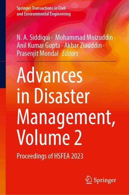 Couverture_Advances in Disaster Management, Volume 2