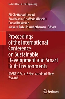 Front cover_Proceedings of the International Conference on Smart and Sustainable Built Environment (SASBE 2024)