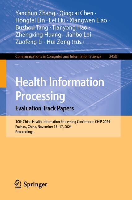 Front cover_Health Information Processing. Evaluation Track Papers