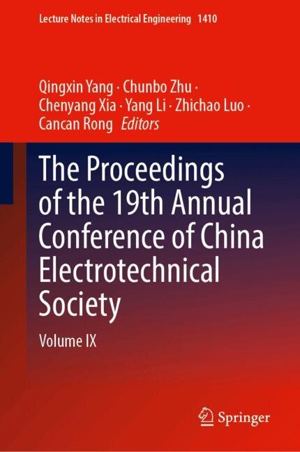 Couverture_The Proceedings of the 19th Annual Conference of China Electrotechnical Society