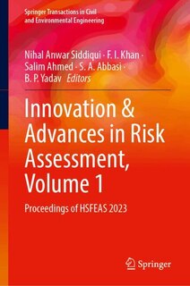 Front cover_Innovation and Advances in Risk Assessment, Volume 1