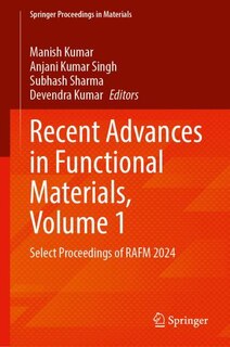 Couverture_Recent Advances in Functional Materials, Volume 1