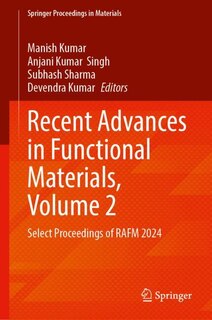Couverture_Recent Advances in Functional Materials, Volume 2