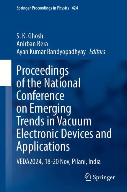Couverture_Proceedings of the National Conference on Emerging Trends in Vacuum Electronic Devices and Applications