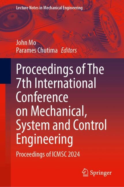 Couverture_Proceedings of The 7th International Conference on Mechanical, System and Control Engineering